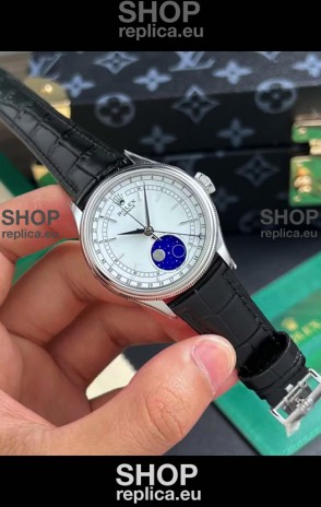 Rolex Cellini Moonphase 904L Stainless Steel REF# 50535 Swiss Replica Watch