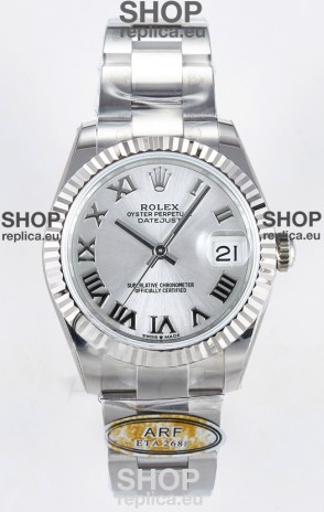 Rolex Super Clone Datejust ETA 2688 Movement 31MM Stainless Steel Case Steel Roman Dial Watch