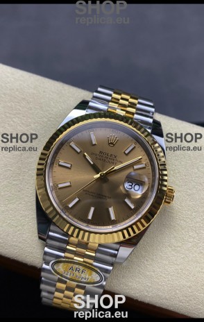 Rolex Datejust M126333 41MM ETA3235 72 Hours Power Gold Dial Jubilee 1:1 Mirror Replica Yellow Gold 904L Steel