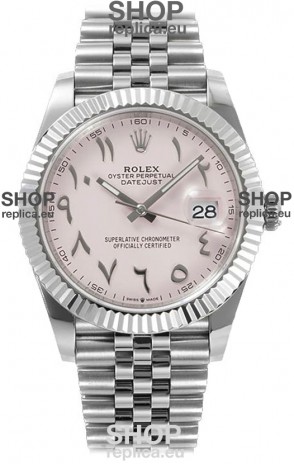 Rolex Datejust M126300 41MM ETA3235 Pink Arabic Dial - 904L Steel Casing 