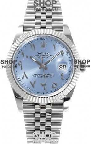Rolex Datejust M126300 41MM ETA3235 Ice Blue Arabic Dial - 904L Steel Casing 