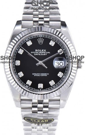 Rolex Datejust 126334 41MM ETA3235 72 Hours Power Black Dial Jubilee 1:1 Mirror Replica