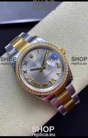 Rolex Datejust 126283RBR-0018 36MM Swiss 1:1 Mirror Replica in 904L Silver Dial