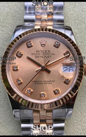 Rolex Datejust 278271 31MM Swiss Replica in 904L Steel in Champange Dial - 1:1 Mirror Replica