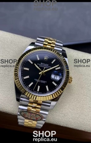 Rolex Datejust 126331 41MM ETA 3235 Swiss 1:1 Mirror Replica Watch in Yellow Gold 904L Steel 