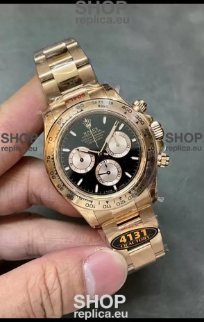 Rolex Daytona REF.126505 Cal 4131 1:1 Swiss Replica Watch - 904L Steel Rose Gold 