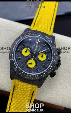 Rolex Daytona DiW Lemon Carbon Edition Watch - Forged Cabon Casing 1:1 Mirror Replica