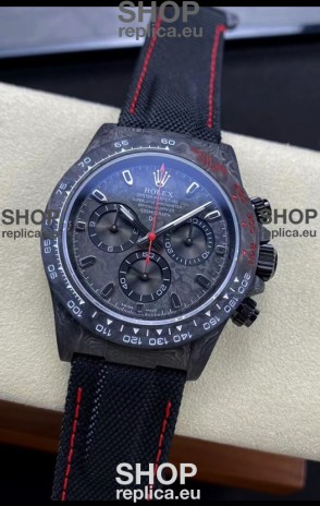 Rolex Daytona DiW All Black Carbon Edition Watch - Forged Cabon Casing 1:1 Mirror Replica