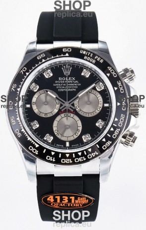 Rolex Cosmograph Daytona 126519LN Black Diamonds Markers Dial Cal.4131 Movement 