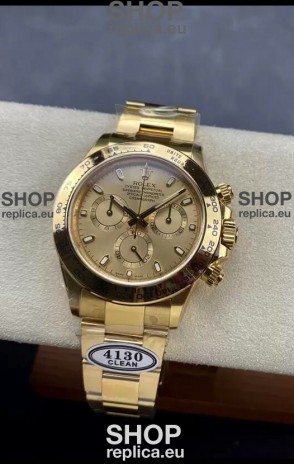 Rolex Cosmograph Daytona 116508 Yellow Gold Original Cal.4130 Movement - Improved Ultimate 904L Steel Watch