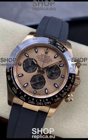 Rolex Cosmograph Daytona M116515LN-0018 Rose Gold Original Cal.4130 Movement - 904L Steel Watch