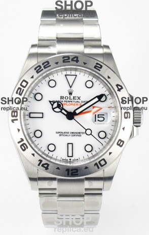 Rolex Explorer II Super Clone M216570-002 1:1 Mirror Replica Watch - White Dial CAL. 3285 Movement