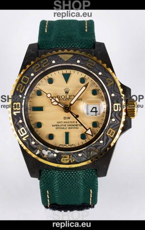 Rolex GMT Masters II Super Clone DiW Edition Swiss Replica Lightweight Carbon Casing Watch 
