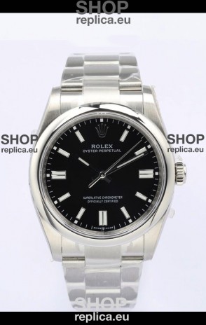Rolex Oyster Perpetual REF#126000 36MM Swiss Movement Swiss Replica Black Dial 904L Steel 1:1 Mirror Replica Watch