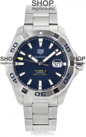 Tag Heuer Aquaracer Calibre 5 1:1 Mirror Replica Watch Blue Dial 904L Steel 44MM
