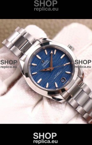 Omega Seamaster Aquaterra 150M 34MM Swiss Replica Watch in Blue Dial