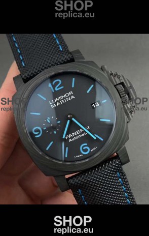 Panerai Luminor Marina Carbotech PAM1661 Edition 1:1 Mirror Swiss Replica Watch in Carbon Casing