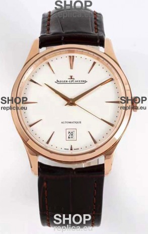 Jaeger LeCoultre Master Ultra Thin Rose Gold Swiss 1:1 Mirror Replica Watch