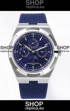 Vacheron Constantin Overseas Perpetual Calendar Ultra-Thin Blue Dial Steel Casing Replica