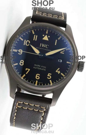 IWC Pilot's MARK XVIII Heritage 1:1 Swiss Watch in Titanium Casing