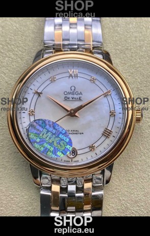 Omega De-Ville Two Tone Rose Gold Casing 1:1 Mirror Replica 33MM  Omega De-Ville Two Tone Rose Gold Casing 1:1 Mirror Replica 33MM
