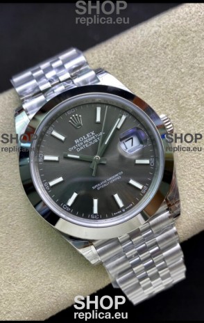 Rolex Datejust 126300 41MM Cal.3135 Swiss 1:1 Mirror Replica Watch in 904L Grey Dial