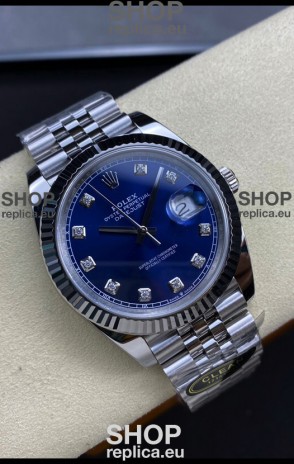Rolex Datejust 126334 41MM ETA 3235 Swiss 1:1 Mirror Replica Watch in 904L Steel - Blue Dial