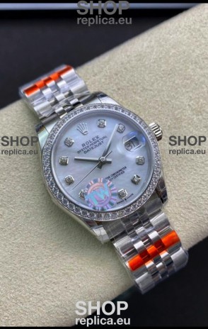 Rolex Datejust 278384 31MM Swiss Replica in 904L Steel in Pearl Dial - 1:1 Mirror Replica