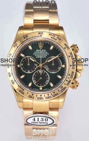 Rolex Cosmograph Daytona 116508 Yellow Gold Original Cal.4130 Movement - Improved Ultimate 904L Steel Watch