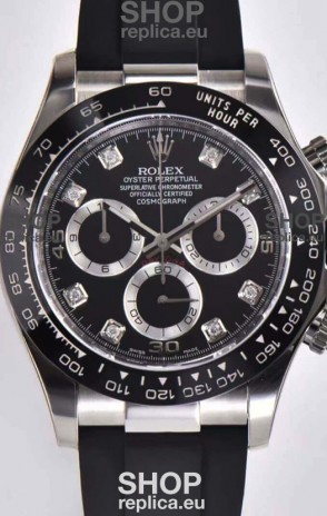 Rolex Cosmograph Daytona 116509 Black Dial Cal.4130 Movement - 904L Steel Watch
