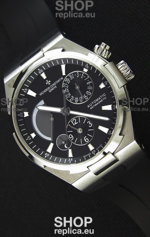 Vacheron Constantin Overseas Dual Time Black Dial Swiss Replica Watch 