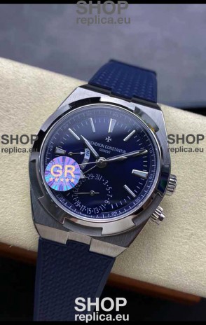 Vacheron Constantin Overseas Dual Time Stainless Steel 1:1 Mirror Swiss Replica Blue Dial