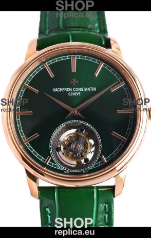 Vacheron Constantin Traditionelle Swiss Tourbillon Rose Gold 1:1 Mirror Replica Watch 
