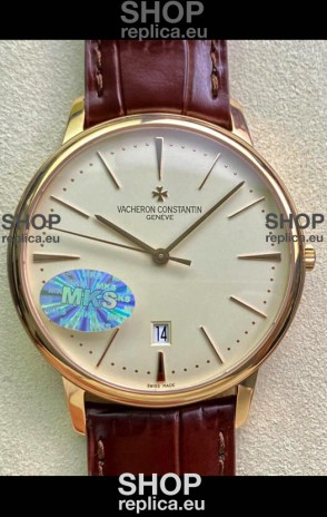 Vacheron Constantin Patrimony Yellow Gold Watch in 1:1 Mirror Replica Watch
