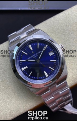Vacheron Constantin Overseas 1:1 Mirror Swiss Replica Watch in Steel Blue Dial 