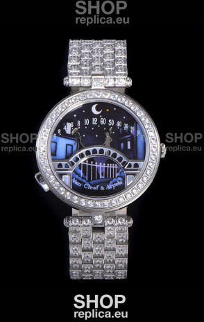 Van Cleef & Arpels Lady Arpels Pont des Amoureux Watch in Swiss Automatic Movement