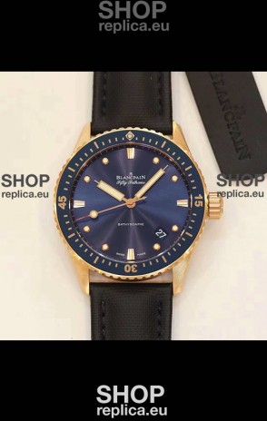 Blancpain Fifty Fathoms BATHYSCAPHE Rose Gold Edition Swiss Replica 1:1 Swiss Watch