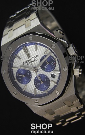 Audemars Piguet Royal Oak Chronograph White Dial Steel Strap Swiss Replica Watch 