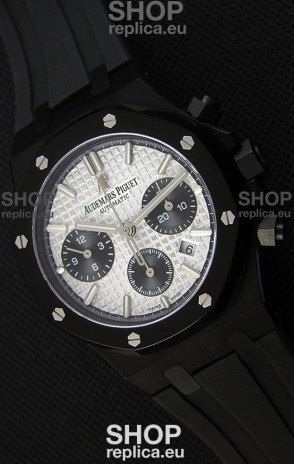 Audemars Piguet Royal Oak Chronograph Silver Toned Dial Black Subdials Swiss Replica Watch
