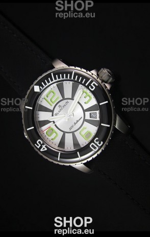 Blancpain 500 Fathoms Swiss Replica Watch in White Dial - 1:1 Mirror Edition