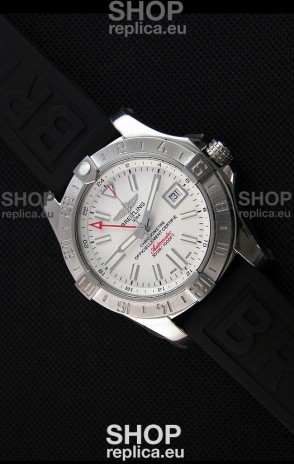 Breitling Avenger II GMT Swiss 1:1 Mirror Replica Watch in White Dial 