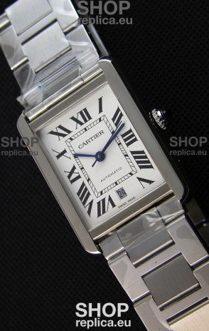Cartier Tank Solo Swiss Automatic Watch in Leather Strap 31MM Wide 