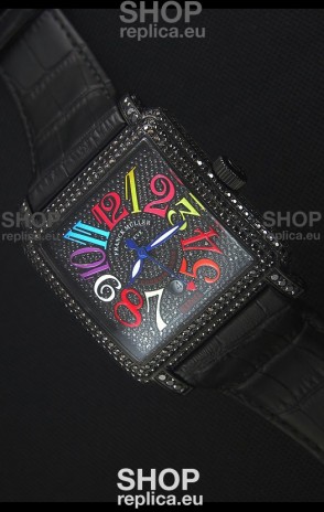 Franck Muller Conquistador King Automatic Crazy Colors Swiss Replica Watch PVD Case