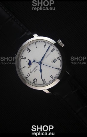 Glashuette Senator Excellence Panorama Date Moon Phase Swiss Replica Watch 
