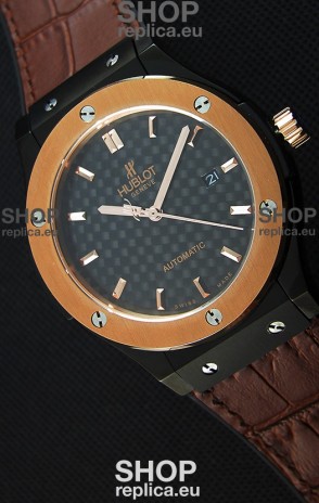 Hublot Classic Fusion Ceramic King Gold Swiss Replica Watch - 1:1 Mirror Replica