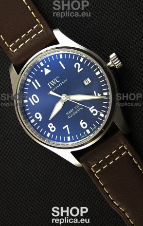 IWC Pilot's MARK XVIII IW327010 Steel Blue Dial Le Petit Prince Swiss Replica Watch 1:1 Mirror Edition