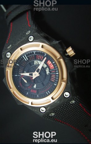 Linde Werdelin Spidolite II Swiss Replica Watch in Forged Carbon Case