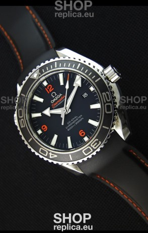 Omega Seamaster Planet Ocean Swiss Black Strap Replica 45MM 1:1 Ultimate Edition Watch 