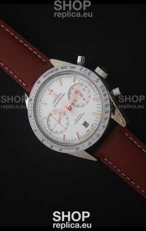 Omega Speedmaster 57 Co-Axial Chronograph Watch in Brown Leather Strap