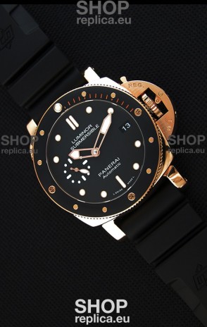 Panerai Luminor Submersible 3 days PAM684 Rose Gold Swiss 1:1 Mirror Replica Watch 